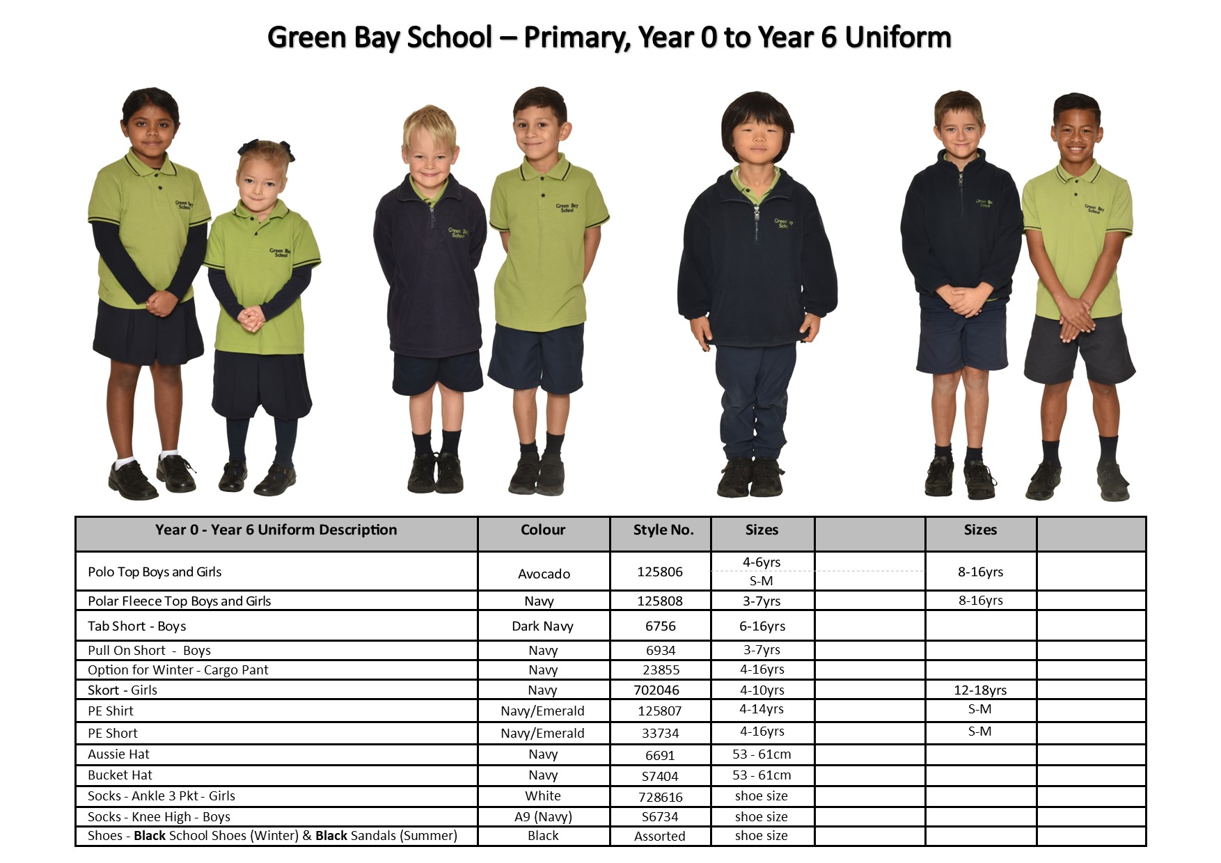 Uniform Green Bay School